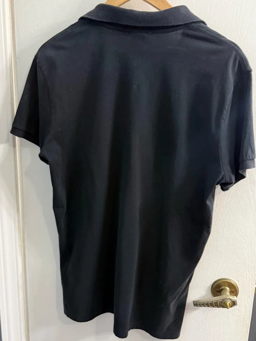 Ralph Lauren Black Polo with Purple Pony Embroidery